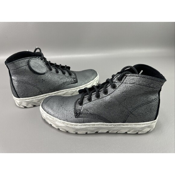Wolverine 1000 Mile‎ Shoes Sz 7D Mid Gunmetal Gris/Metalique Gothic Emo Distress - Picture 1 of 11